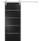 Sartodoors Sturdy Barn Door with Hardware, Planum 0020 Matte Black, 6.6FT Rail Hangers Heavy Set, Solid Panel PLANUM0020BD-S-BLK-18 - alternate 2