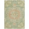 Homeroots 5' X 8' Artichoke Green Floral Medallion Washable Indoor Outdoor Area Rug 607831 - alternate 2