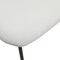 Leisuremod Lyra Collection Modern Chair in Black back and White Seat, 2PK LCBL-41OW2 - alternate 2