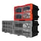Performance Tool 4-Drawer Storage Bin, Interlocking, Transparent Drawers, Wall Mount W5911 - alternate 2