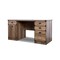 Homeroots 59" Oak Wood Pedestal Computer Desk With Four Drawers 568260 - alternate 2