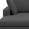 Homeroots 122" Gray Fabric Sofa With Brown Legs 641047 - alternate 2
