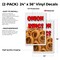 Signmission Onion Rings, Vinyl Decals Only 24 Inch x 36 Inch, Vinyl Decal, 2PK DSB-2436-2PACK-Onion Rings - alternate 2