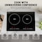 Anzzi 14 in. 2 Elements Glass Top Induction Cooktop in Black w/ 1800W, Auto-Off, & Child Safety Lock AZ-CKTID01 - alternate 2