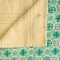 Homeroots 50" X 70" Green and Ivory Kantha Cotton Geometric Throw Blanket with Embroidery 328231 - alternate 2
