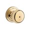 Kwikset Hancock Polished Brass Privacy Bed/Bath Door Knob 730H 3 6AL RCS - alternate 1