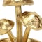 Homeroots 5in Gold Cast Iron Three Mushroom Trinket Tray 634788 - alternate 2