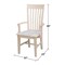 Whitewood Industries Chairs, Wood Back, 40 W 22 H C-465A - alternate 2