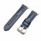 Elegani Ostrich-Embossed Leather Watch Replacement Band Compatible with Apple Watch 45mm, Blue OSTPAM-BLU-45mm - alternate 1