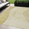 Homeroots 5' X 8' Gold Wheat And Beige Abstract Washable Indoor Outdoor Area Rug 582021 - alternate 1