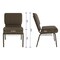 Flash Furniture 21"W Church Chair in Brown Fabric w/ Book Rack, 4PK 4-FD-CH0221-4-GV-S0819-BAS-GG - alternate 2