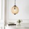 Jonathan Y Abril 12.5" 1-Light Rustic Bohemian Iron/Wood Bead LED Pendant, Oil Rubbed Bronze/Brown JYL9930A - alternate 2