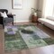 Homeroots 10' X 14' Olive Green Charcoal And Purple Geometric Washable Indoor Outdoor Area Rug 604341 - alternate 2