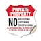 Signmission Private Property Shield Label Set No Sol, 12 Inch X 12 Inch, Vinyl Decal SHI-D-12-439 - alternate 1