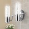 Jonathan Y Bolha 10.75" 2-Light Minimalist Modern Bubble Acrylic/Iron Integrated LED Vanity Light, Chrome JYL7223A - alternate 2
