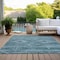 Homeroots 10' X 14' Teal Blue And Aqua Southwestern Washable Indoor Outdoor Area Rug 588737 - alternate 2
