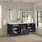 James Martin Vanities Vanity, without top, Carbon Oak, 71.88 in W x 23.5 in D,  485-V72-M-CBO - alternate 2