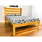 Homeroots Yellow Solid Wood Queen Bed Frame 546893 - alternate 1