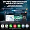 Wrightmaster 10.26 in HD Touch Screen Car Stereo, with CarPlay, Android Auto, White Built-in Clock, Dual Cameras ZR-S-Dial-white - alternate 4