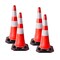 Mytee Products 4 Pcs PVC Orange Traffic Safety Cones 28 Inch for Construction Parking Lot Road, 4PK TFCx4 - alternate 2