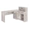 Homeroots 63" Taupe L Shape Computer Desk With Eight Drawers 333527 - alternate 2