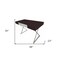 Homeroots 48" Espresso and Silver Wood and Metal Computer Desk 554204 - alternate 2