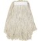 Genuine Joe #20 Clamp-Style Cut-End Mophead - Cotton - Natural, 12PK GJON20COTCT - alternate 2