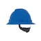 Msa Safety V-Gard Slotted Full Brim Hard Hat, Fas-Trac III Suspension, Type I, Class E, Blue 475368 - alternate 2
