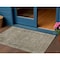 Homeroots 3' X 5' Pewter And Beige Abstract Washable Indoor Outdoor Area Rug 616016 - alternate 1