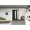 Vdomdoors Front Exterior Prehung FiberGlass Door Frosted Glass / Manux 8088 Matte Black / Sidelight and Trans MANUX8088EXD-BLK-W36+16 x H80+14-LH - alternate 1