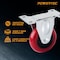 Powertec 3'' Plate Casters, Incl. 4 Dual Locking Swivel, 4 Swivel & 4 Fixed Industrial Castor Wheels, 12PK 17215N - alternate 2
