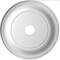 Ekena Millwork Traditional PVC Medallion (Canopies up to 13 1/2"), 22"OD x 3 1/2"ID x 1 1/2"P, Metallic Copper CMP22TRCCO - alternate 2