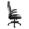 Elama High Back Adjustable Faux Leather Office Chair in Black and Gray ELM-F-009 - alternate 2