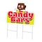 Signmission Candy Bars Yard Sign & Stake outdoor plastic coroplast window, C-DC-2436-Candy Bars C-DC-2436-Candy Bars - alternate 1