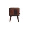 Homeroots 35in Walnut Solid Wood Enclosed and Open Storage TV Stand 719180 - alternate 2