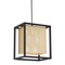 Homeroots Gold and Black Geometric Metal Ceiling Light 524178 - alternate 2