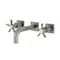 Kingston Brass Double-Handle Wall Mount Bathroom Faucet, Brushed Nickel KS6128NX - alternate 1