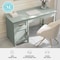 Martha Stewart 22.75 in H, 54 in W X Engineered Wood, Steel, Sage Frame/Polished Brass Hardware ZG-ZP-09-SG-GLD-MS - alternate 2