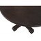 Homeroots 47" Black Rounded Solid Wood Pedestal Base Dining Table 517747 - alternate 2