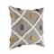 Homeroots Set of Two Black and Yellow Striped Cotton Throw Pillows With Fringe, 2PK 554603 - alternate 1