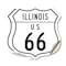 Signmission Illinois Route Marker Shield Sign Us 66, 18 inch X 18 inch, Vinyl Decal, 2PK SHI-D-2PACK-18-382 - alternate 1