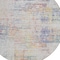 Homeroots 8' Ivory Orange And Blush Round Abstract Washable Indoor Outdoor Area Rug 588752 - alternate 2