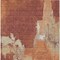Homeroots 8' X 10' Orange And Burnt Orange Abstract Washable Indoor Outdoor Area Rug 609175 - alternate 2
