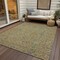 Homeroots 3' X 5' Orange Blue And Green Floral Washable Indoor Outdoor Area Rug 604625 - alternate 2