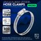 Everflow Stainless Steel Worm Drive Hose Clamps 1-1/4'' - 2-1/2'' Adjustable SAE 32, 10PK 5732SSHCA - alternate 2
