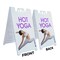 Signmission Hot Yoga, A-Frame & 2 Decals Installed, Heavy-Duty Plastic Frame SBHD-D-2436-Hot Yoga - alternate 2