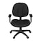Regency Comfort Series Swivel Fabric Computer Task Chair - Armless - Black 105-AA-BK - alternate 2