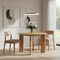 Homeroots 42" Beige Solid Wood Round Top Dining Table 712176 - alternate 2