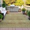 Homeroots 8' X 10' Artichoke Green And Ivory Geometric Washable Indoor Outdoor Area Rug 630486 - alternate 2