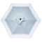Seasonal Trends Tilt/Crank Market Umbrella, 94.4 in H, 106.2 in W Canopy, 106.3 in L Canopy, Hexagonal Canopy 59794 - alternate 2